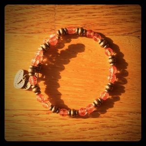 Vintage Alex and Ani beaded wrap around bracelet